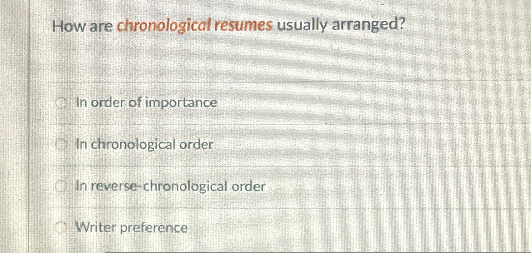 A Chronological Rуљsumуљ Will Usually Help You Stand Out in the Job Market