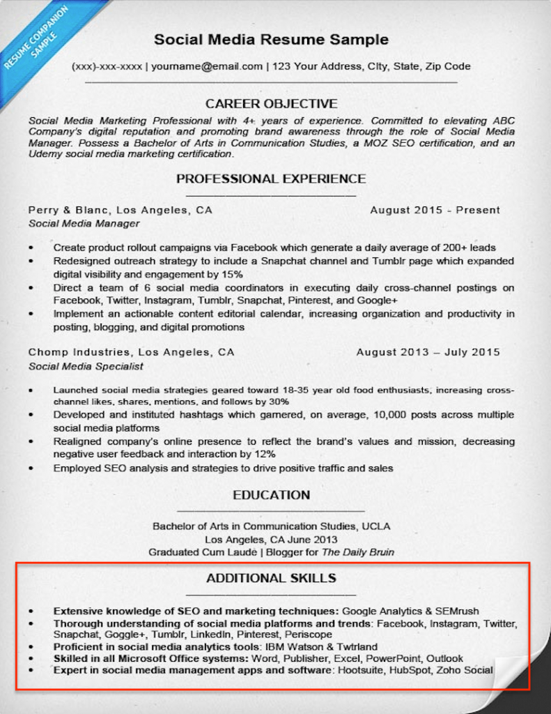 Essential Additional Skills To Put On Resume Examples That Will Boost Your Career