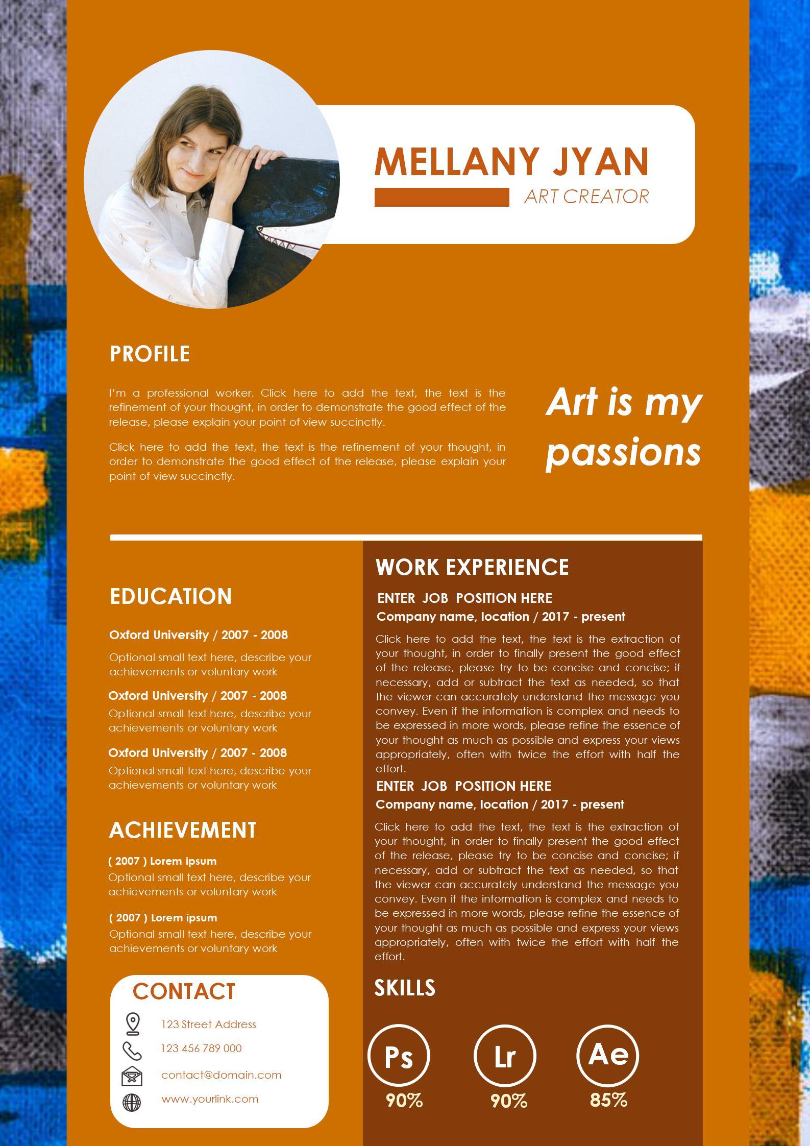 Elevate Your Creative Career: Art Resume Templates Microsoft Word You Need to Stand Out
