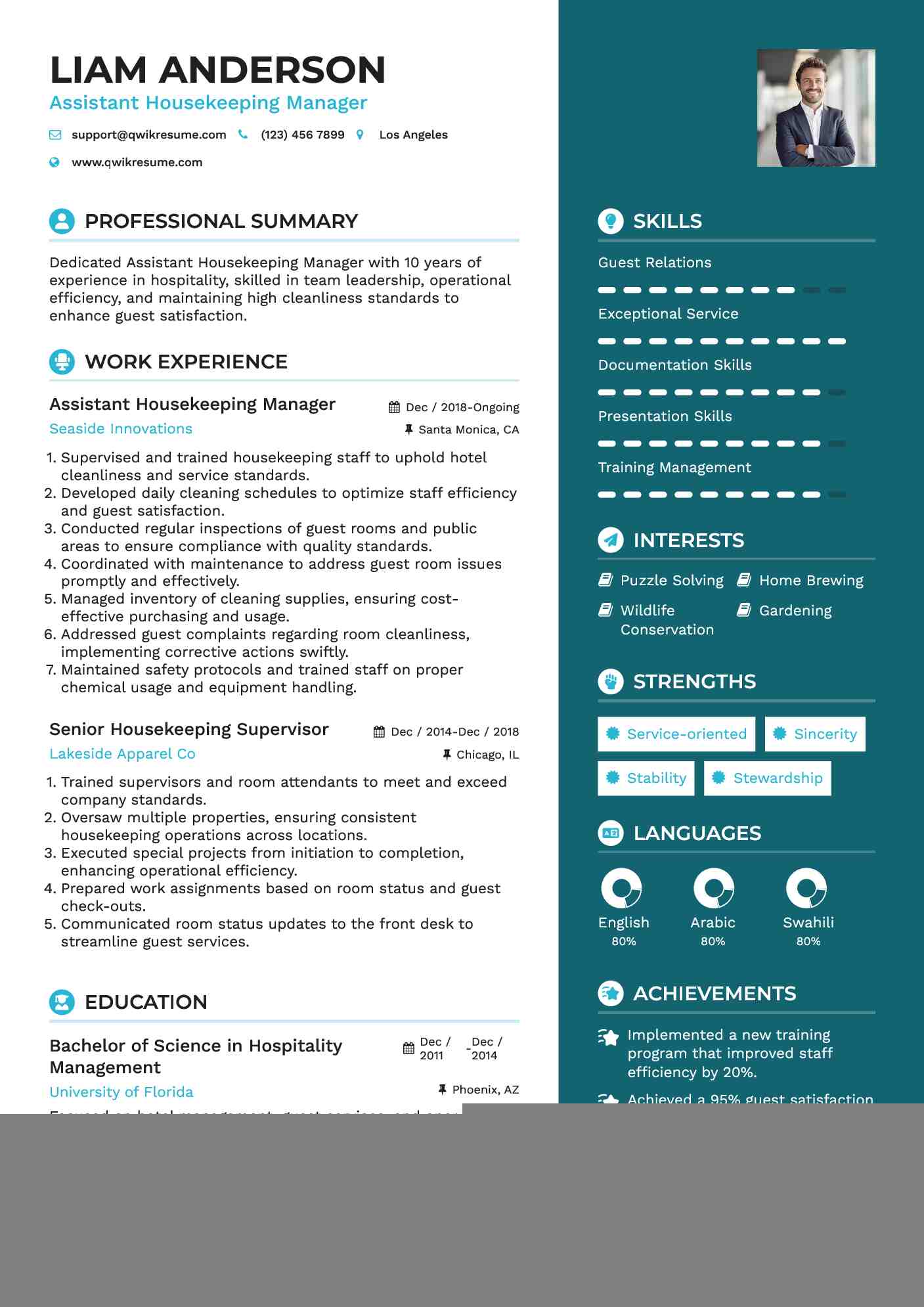 Crafting the Perfect Assistant Housekeeping Manager Resume: Tips and Examples