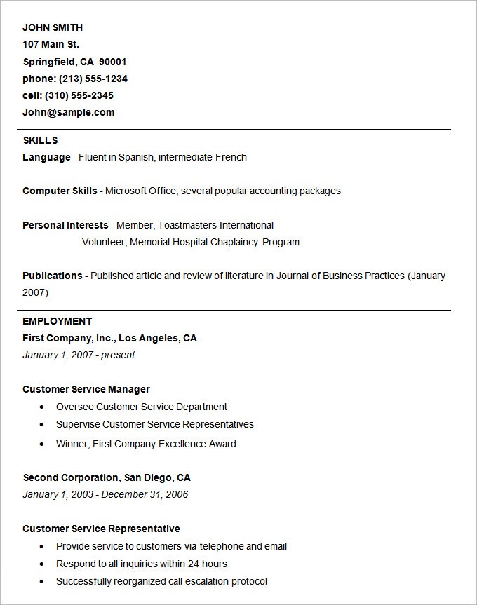Essential Guide to Crafting Your Career: Basic Resume Format Download