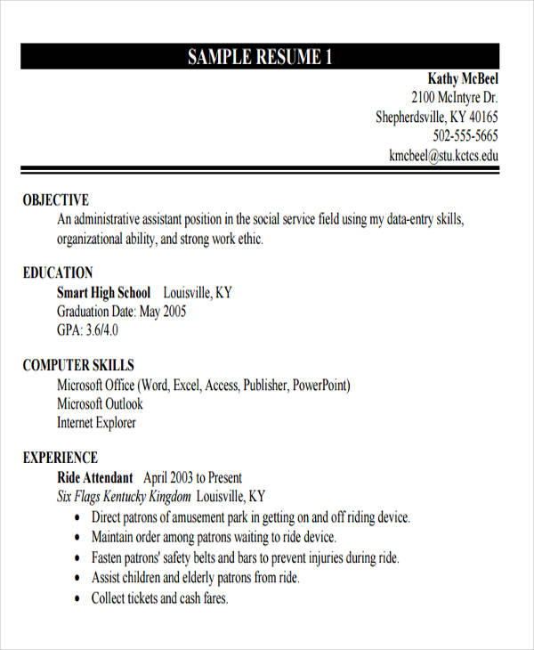 Creating a Standout Basic Resume Template For First Job Seekers