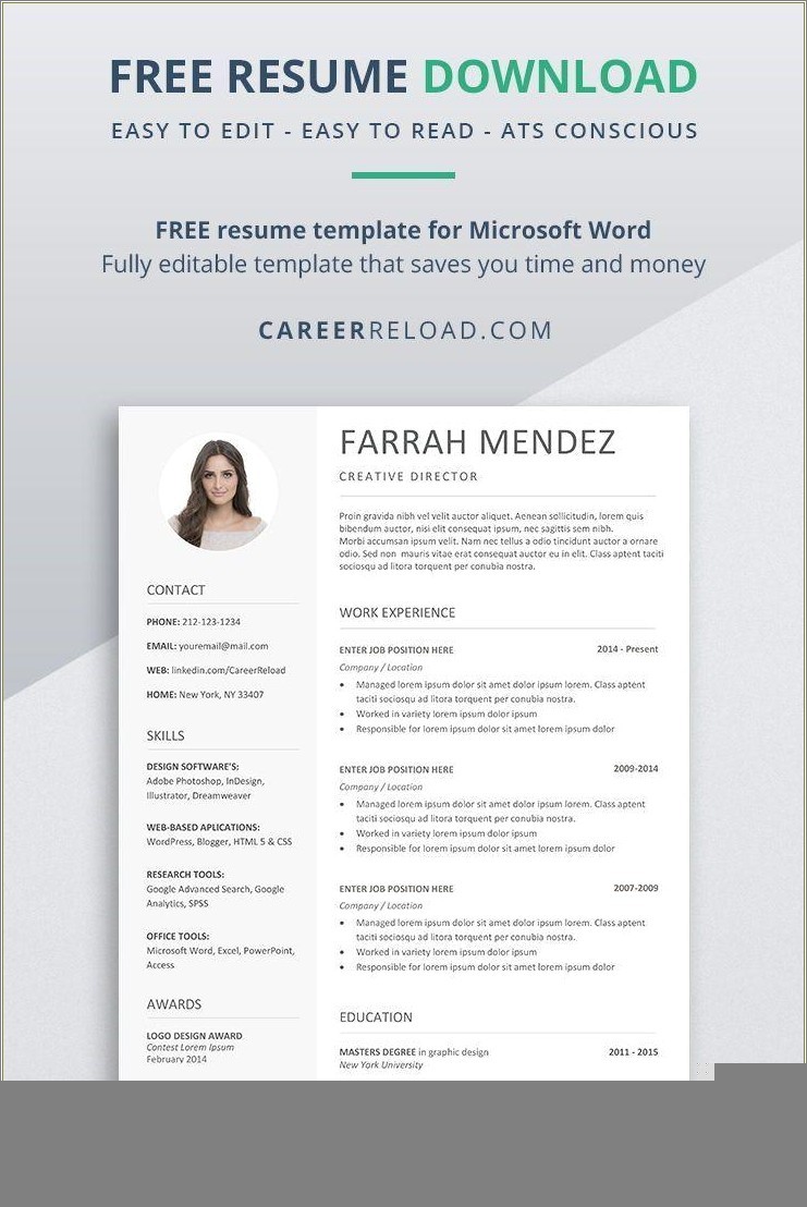 Creating a Professional Look: Basic Resume Templates Microsoft Word 2007