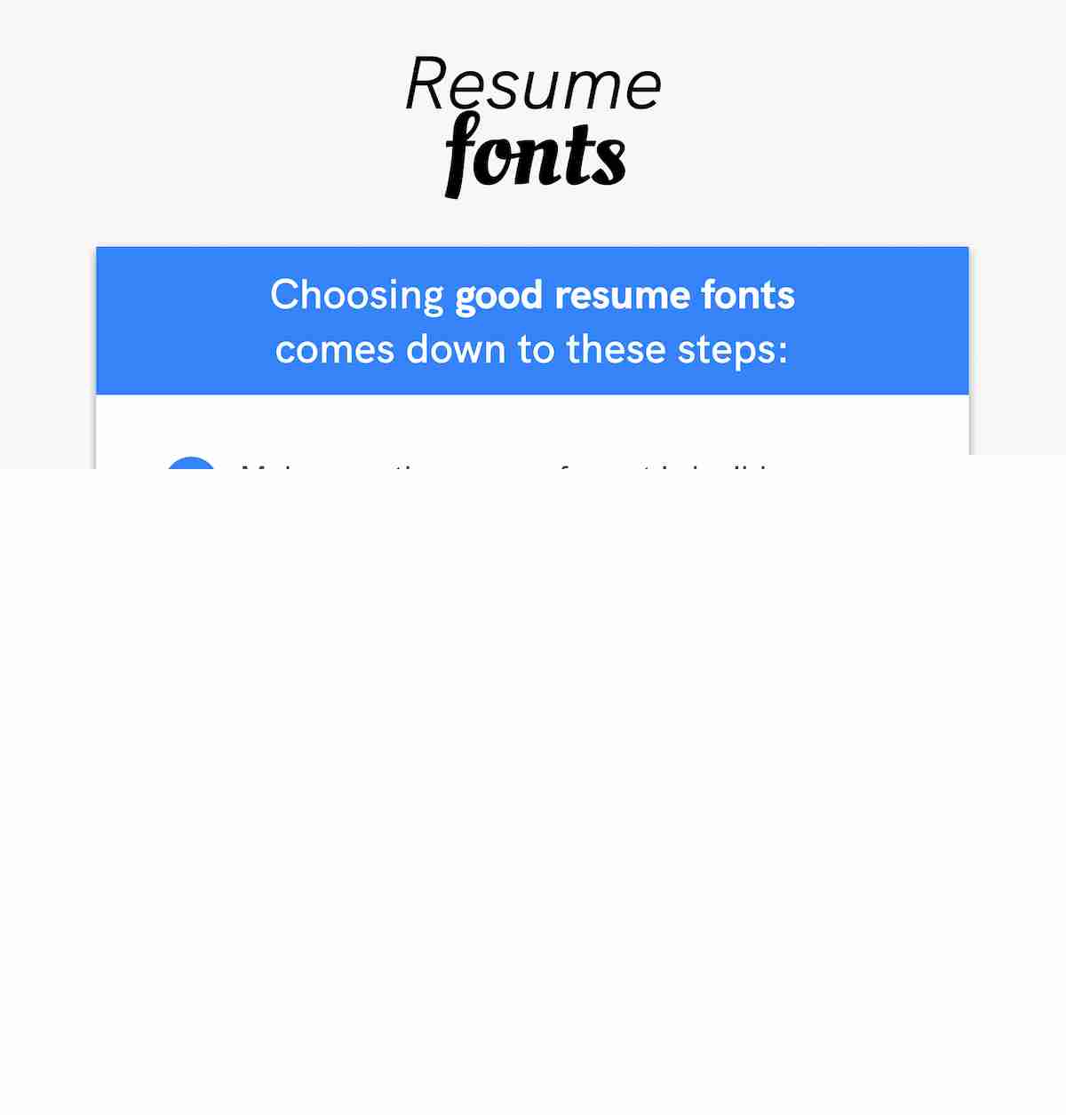 Choosing the Best Font for Electronic Resume: A Guide to Stand Out in the Digital Age