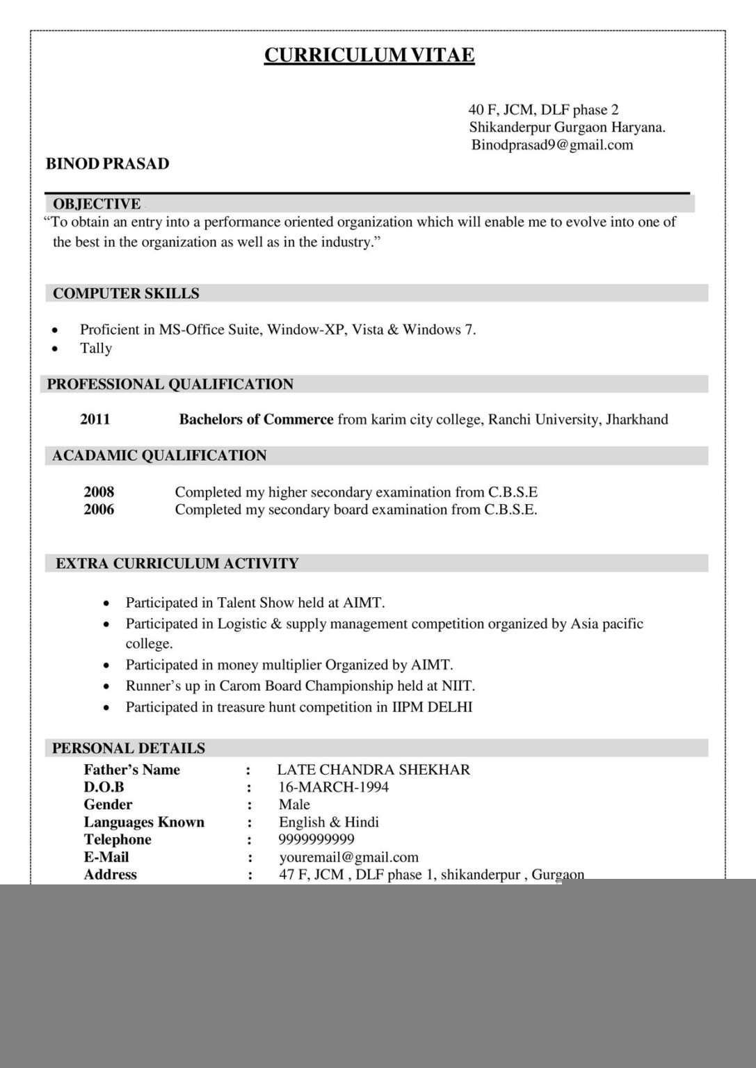 Discover the Best Resume Format For Be Freshers: Your Guide to Landing That First Job