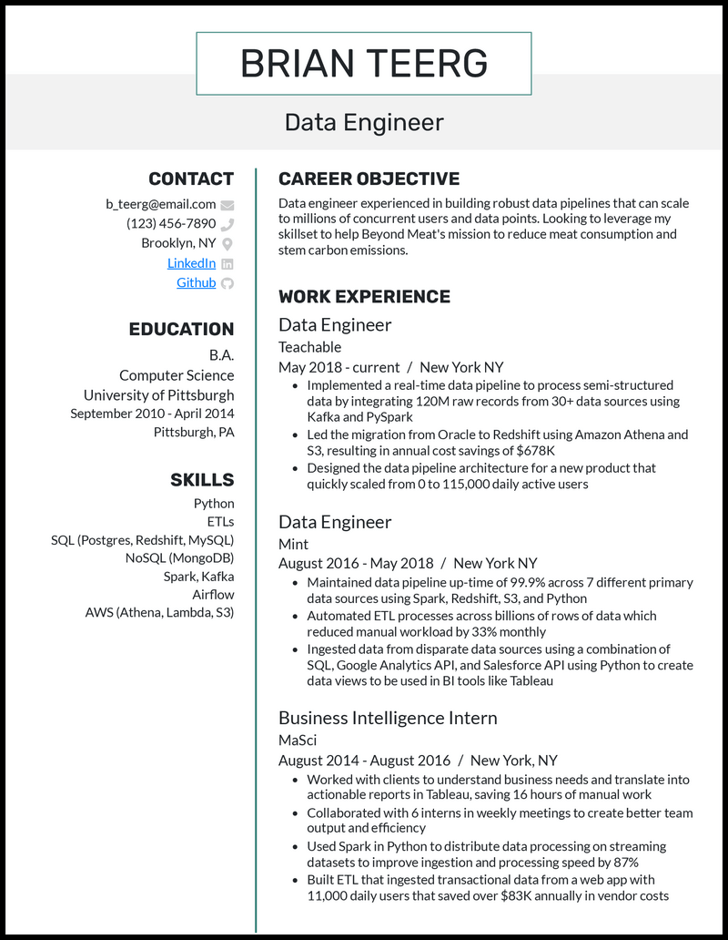 Discover the Best Resume Format PDF for Engineers: A Guide to Stand Out