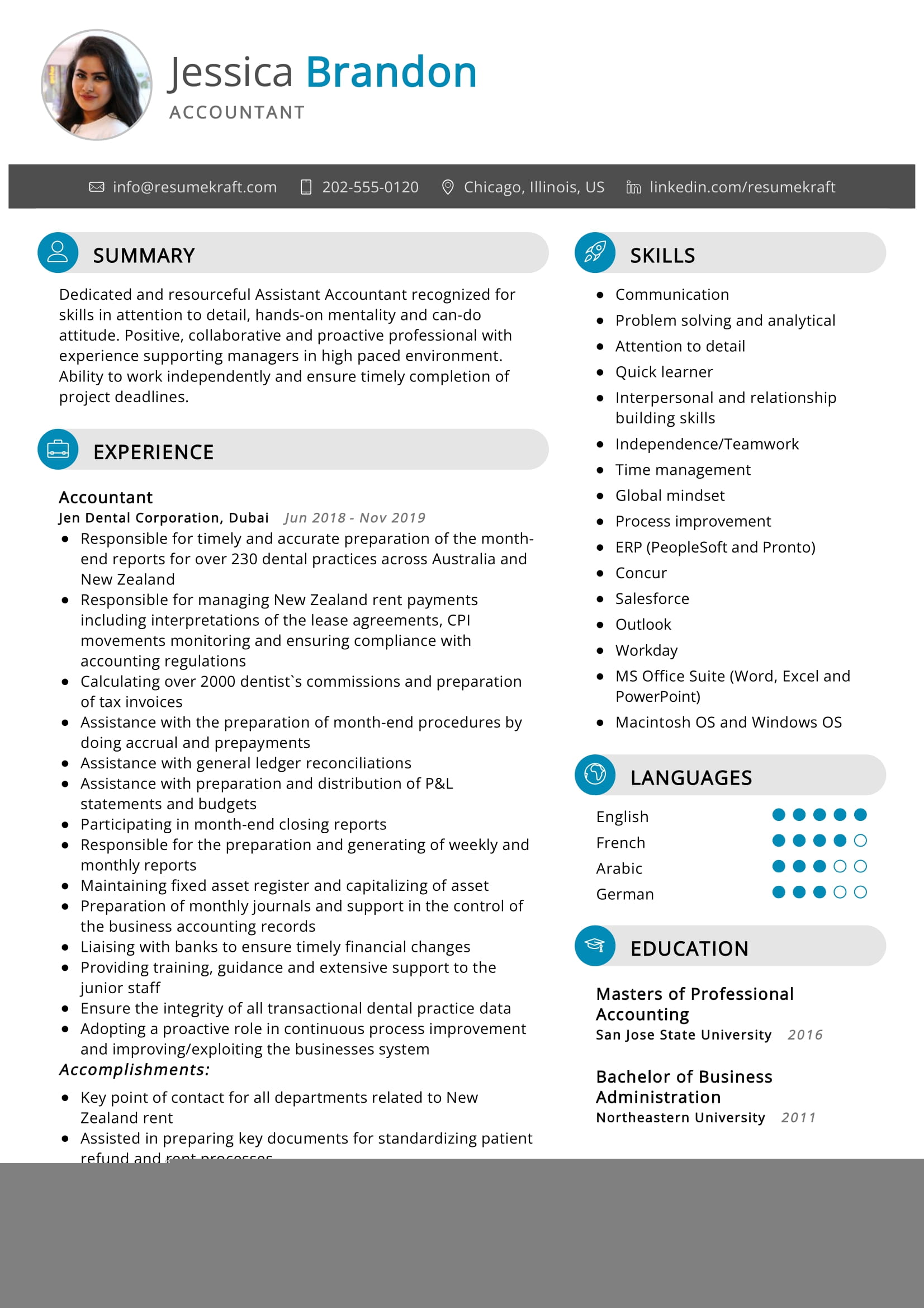 Crafting Success: The Best Resume Sample Accountant to Land Your Dream Job