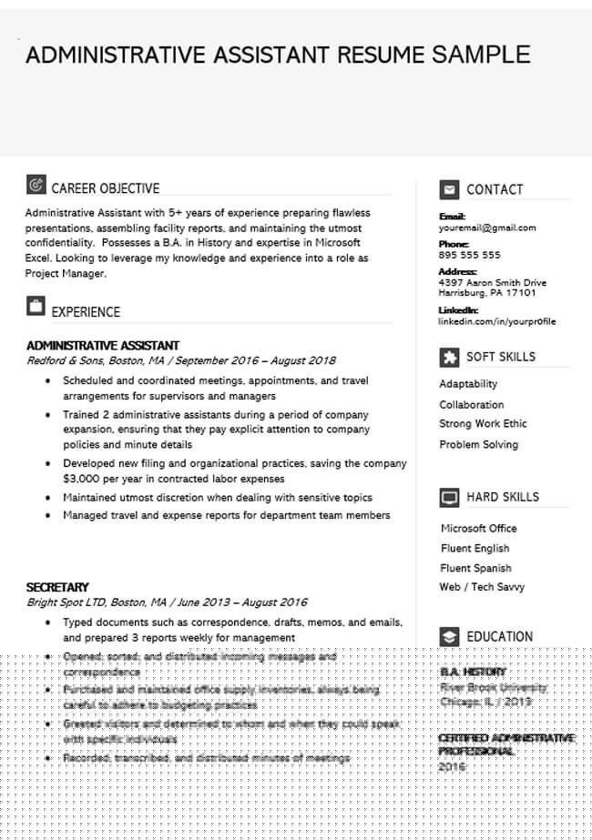 Top Picks for Your Job Search: Best Resume Samples Administrative Assistant