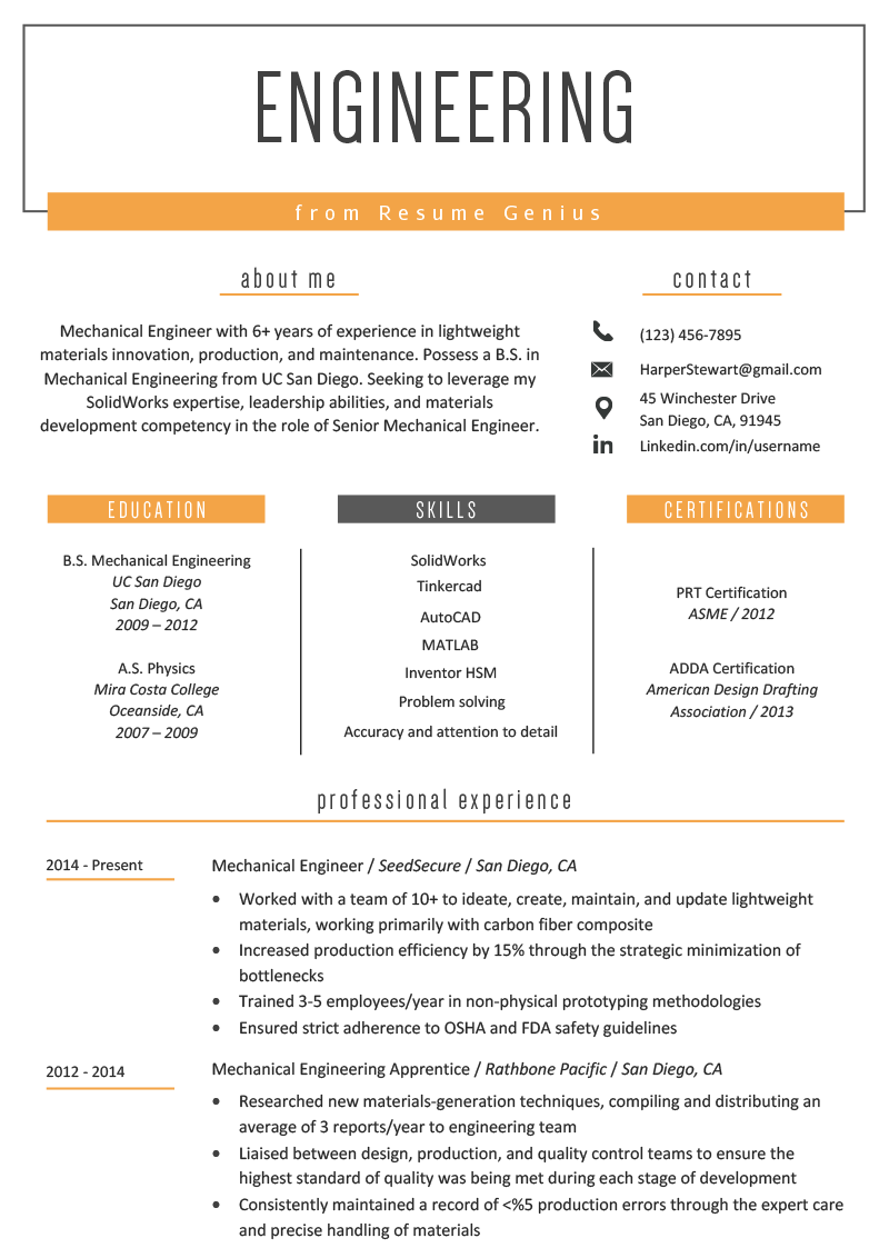 Top Picks for the Best Resume Template Engineering: Stand Out in Your Job Search