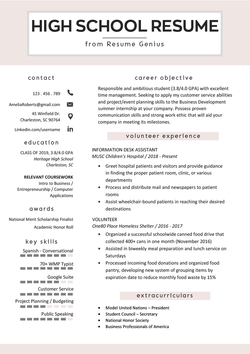 Discover the Best Resume Template High School Student for Landing Your Dream Job