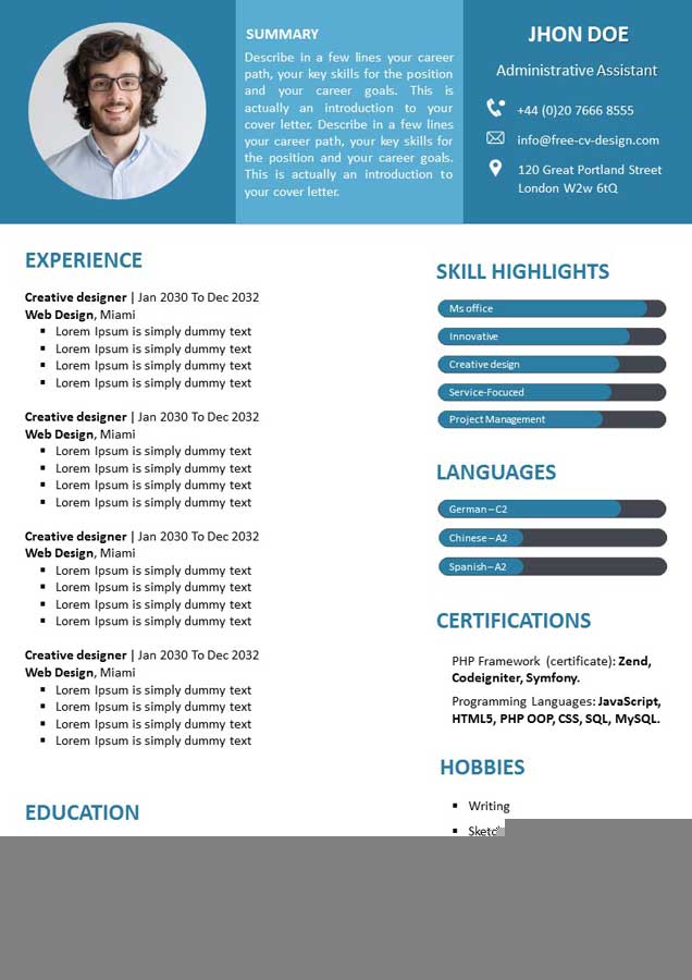 Discover the Best Resume Template In English to Land Your Dream Job