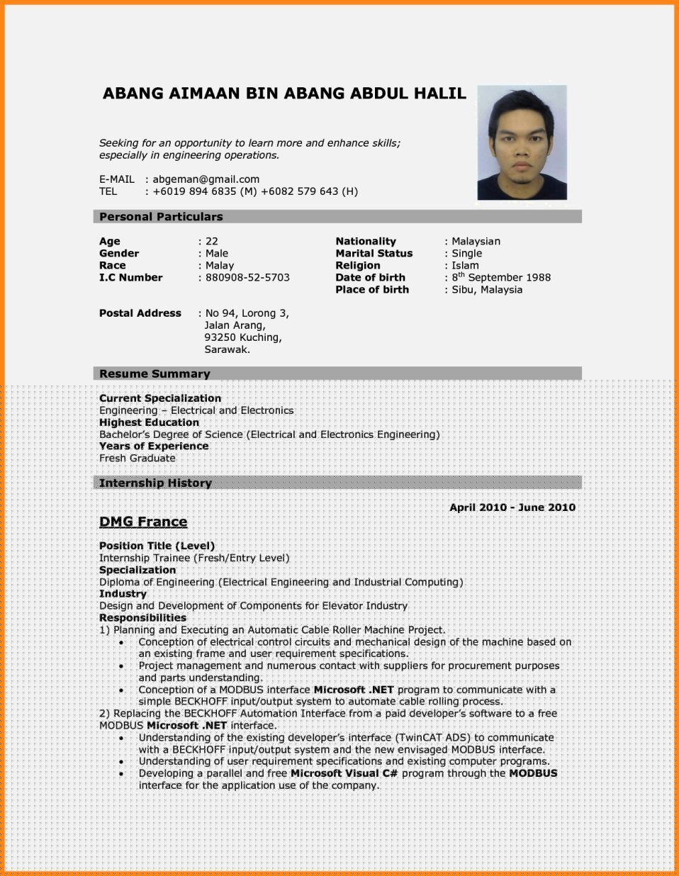Top Picks for the Best Resume Template Malaysia: Stand Out in Your Job Search