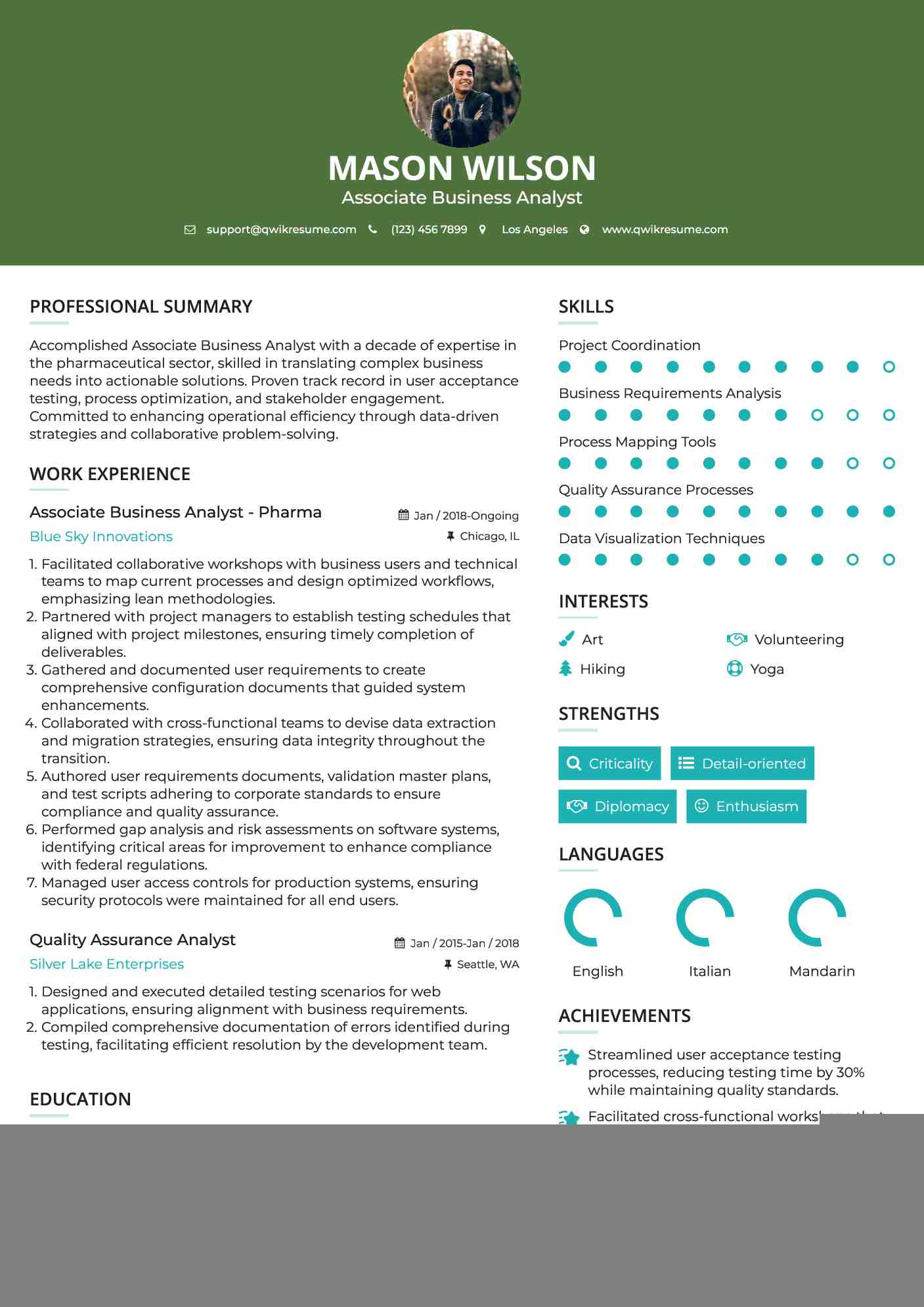 Crafting an Impressive Business Analyst Pharma Resume: Tips and Insights