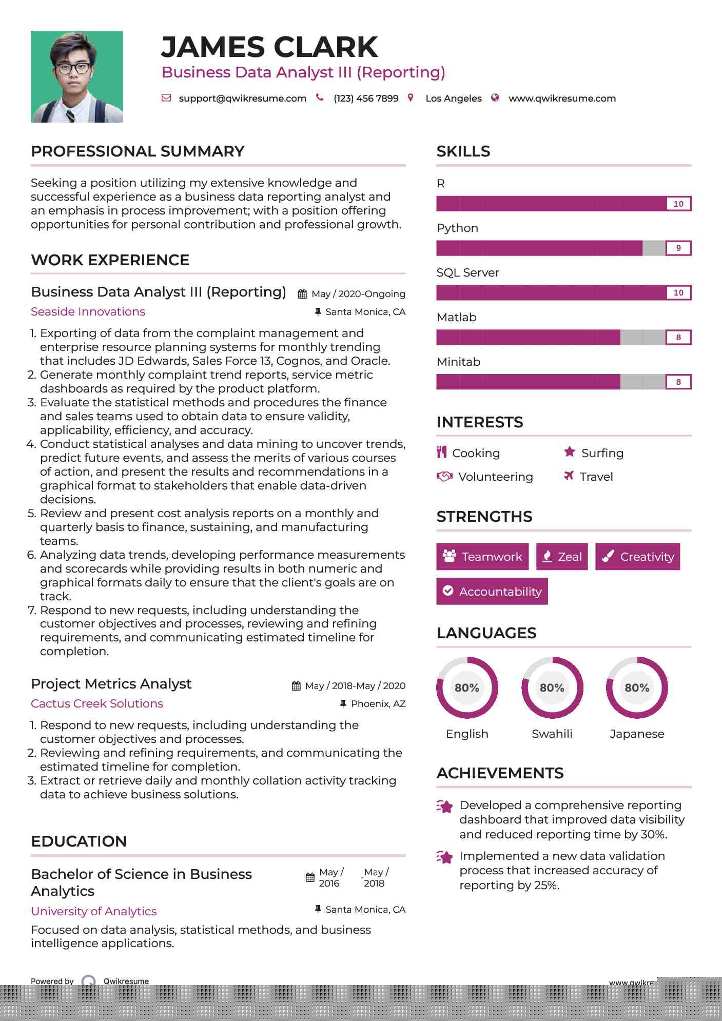 Essential Tips for Crafting an Impressive Business Data Analyst Resume