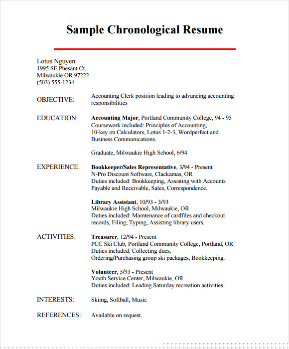Understanding the Chronological Resume Definition: A Comprehensive Guide