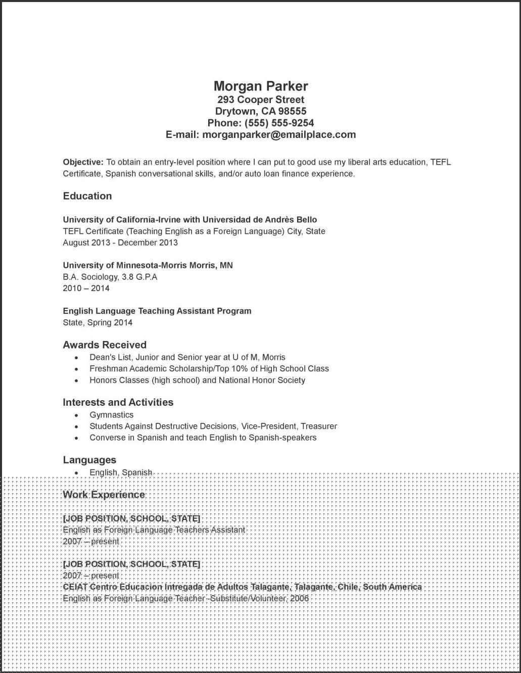 Crafting a Standout Chronological Resume For Highschool Students: A Step-by-Step Guide
