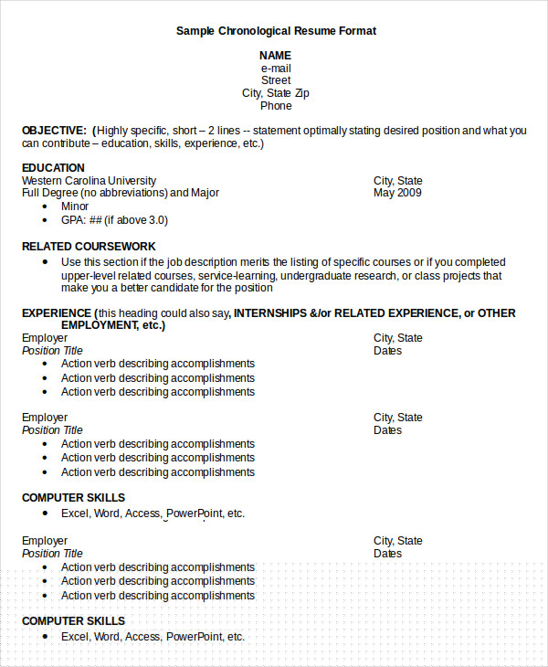 Understanding the Chronological Resume Format PDF: Best Practices and Tips