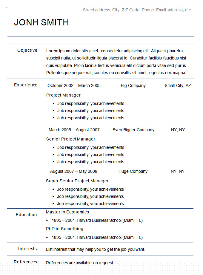 The Ultimate Guide to Creating an Effective Chronological Resume PDF
