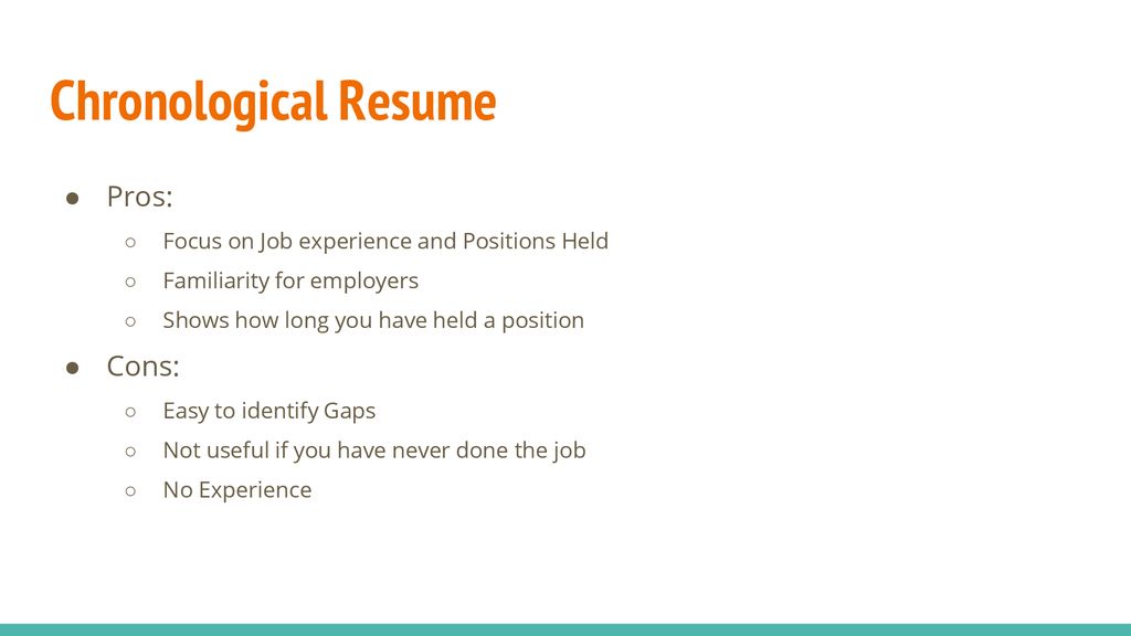 Understanding Chronological Resume Pros And Cons: Is It the Right Choice for You?