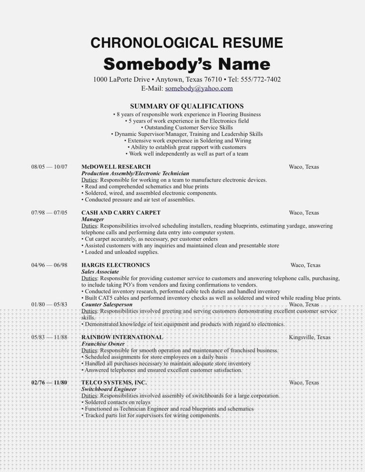 Mastering the Chronological Resume Rules: Your Guide to a Standout Job Application