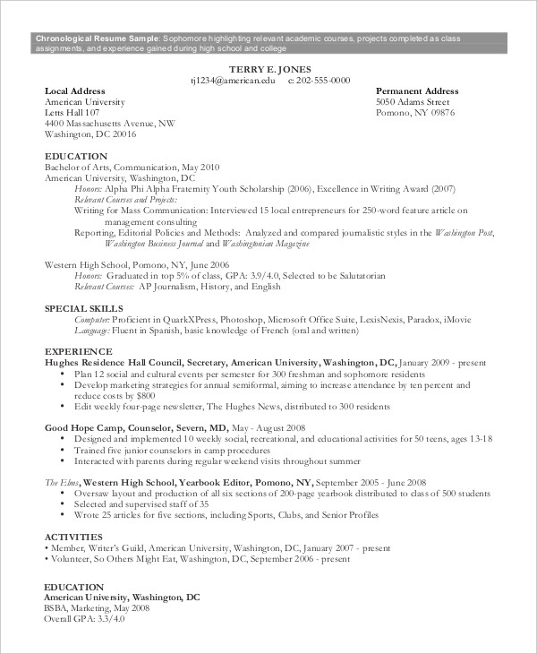 Unleashing Your Career Potential: A Guide to the Chronological Resume Template 2016
