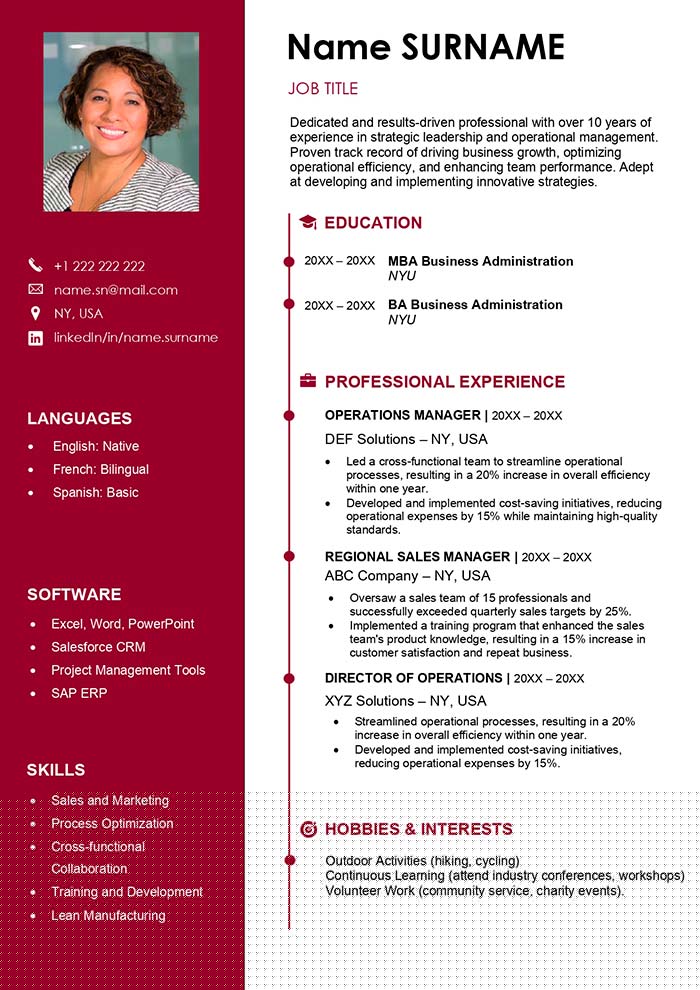 Unlock Your Career Potential with Our Chronological Resume Template Free Download