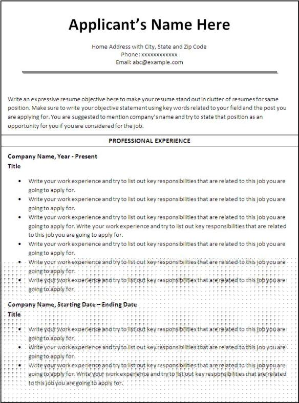 A Comprehensive Guide to Crafting Your Chronological Resume Worksheet