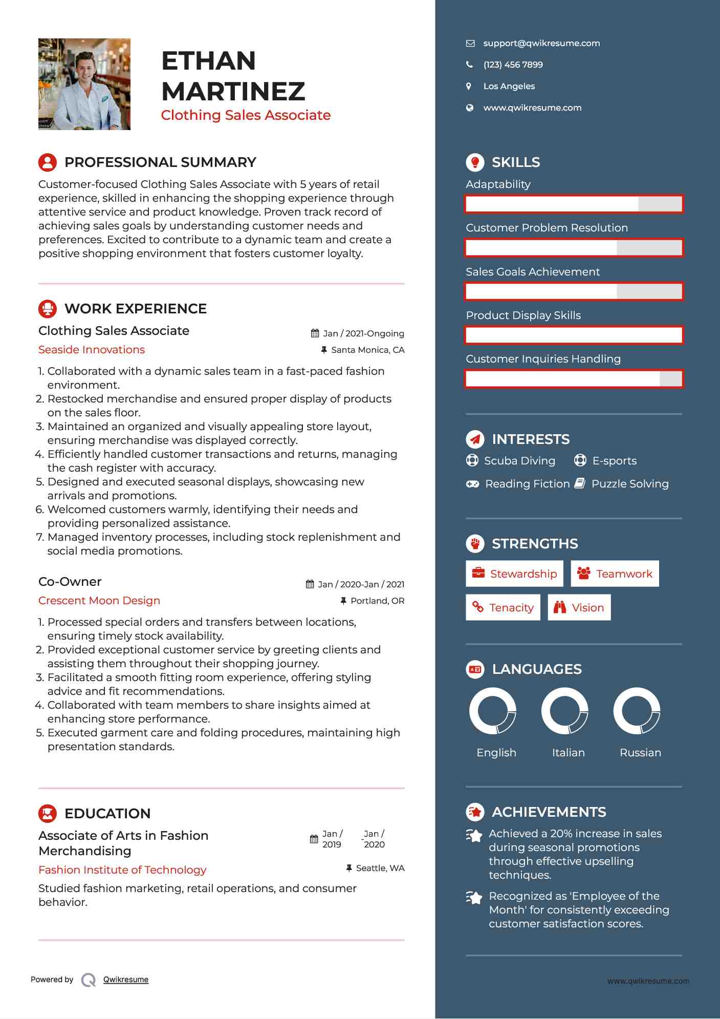 Crafting an Impactful Clothing Sales Associate Resume Objective