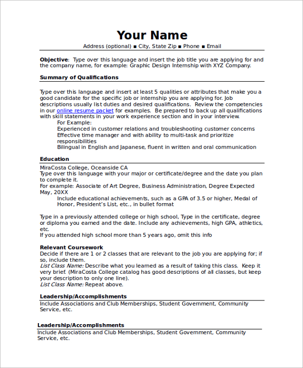 Maximize Your Job Search with a Combination Resume Template Microsoft Word