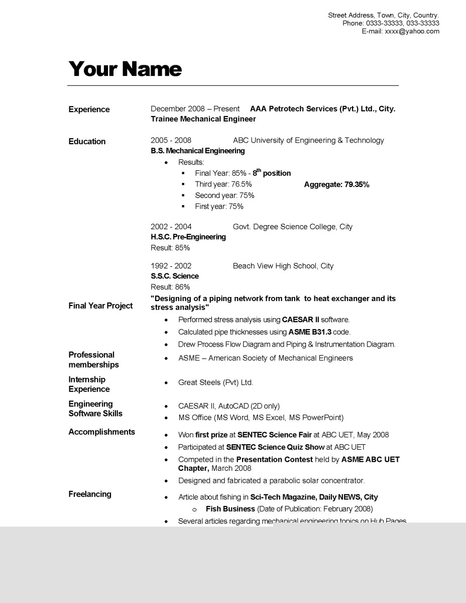 Essential Tips and Techniques for Creating A Great Resume Examples