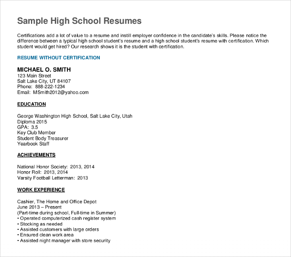 Creating A Resume For A Highschool Graduate: Your Ultimate Guide to Stand Out
