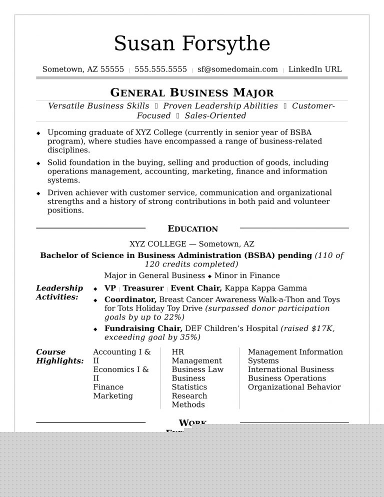 Essential Tips for Creating A Resume For College Success