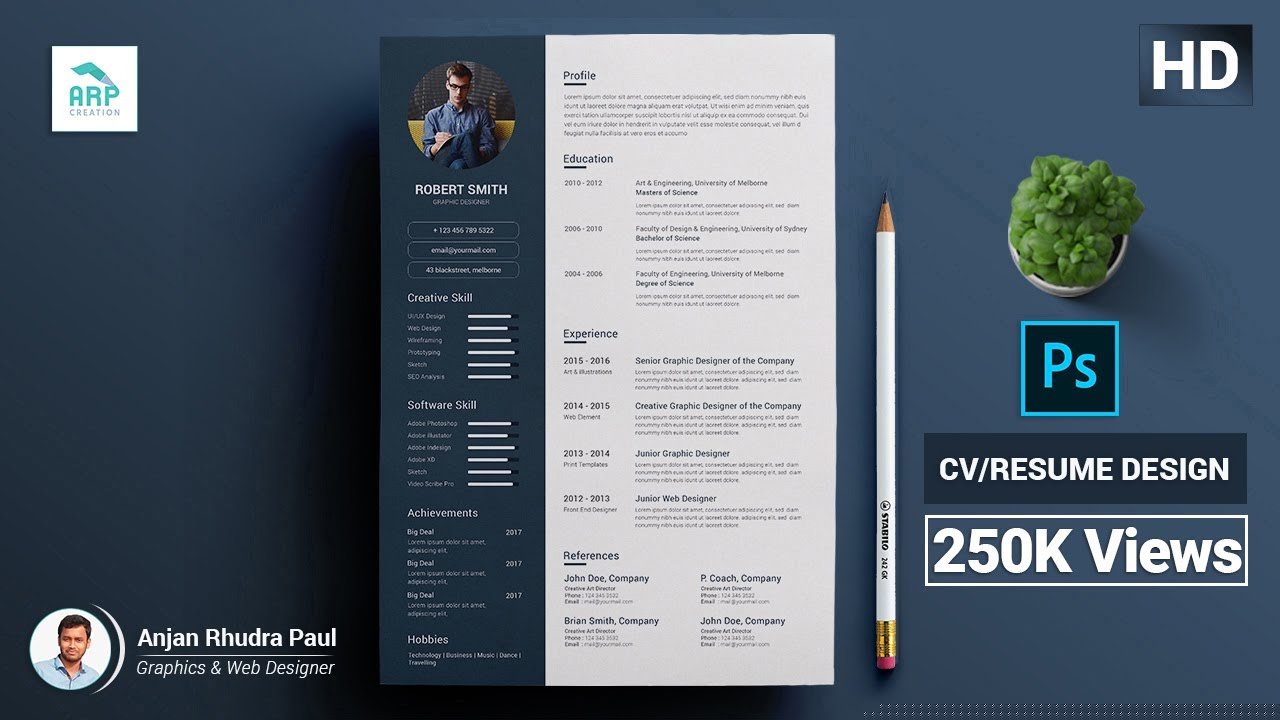 Mastering Creativity: A Step-by-Step Guide to Creating A Resume In Photoshop