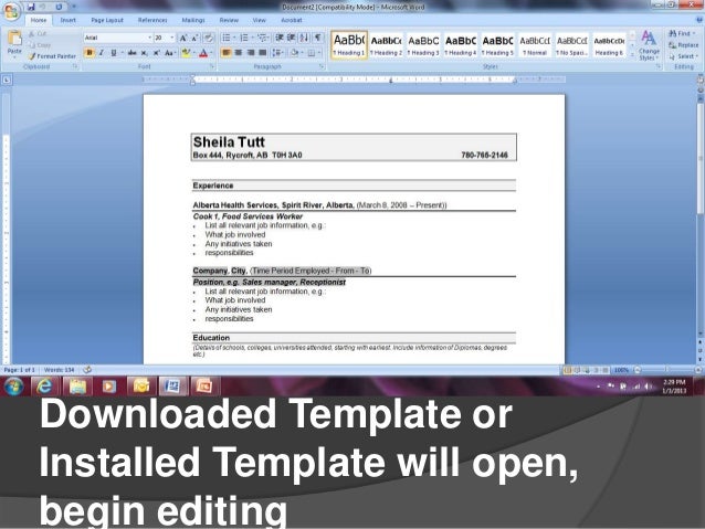 Mastering Job Applications: Creating A Resume Using Microsoft Word 2007