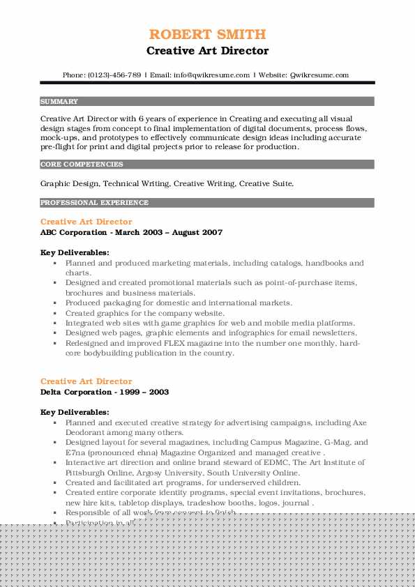 Unleashing Your Potential: The Impact of a Creative Resume Art Director