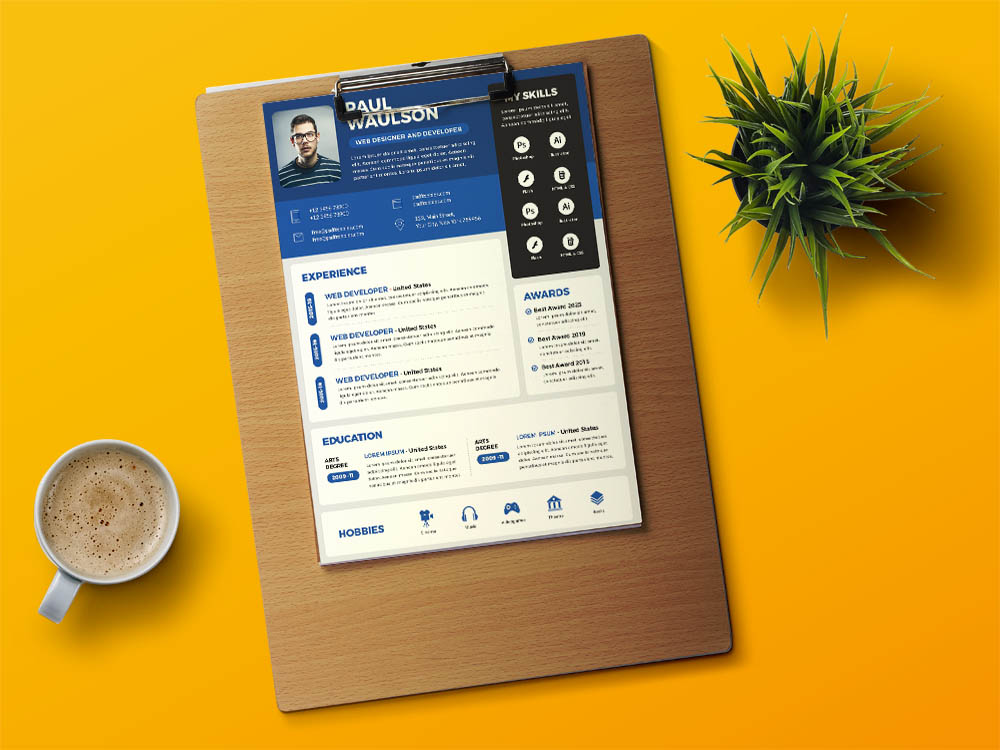 Unlock Your Potential with Creative Resume Psd Files Free Download