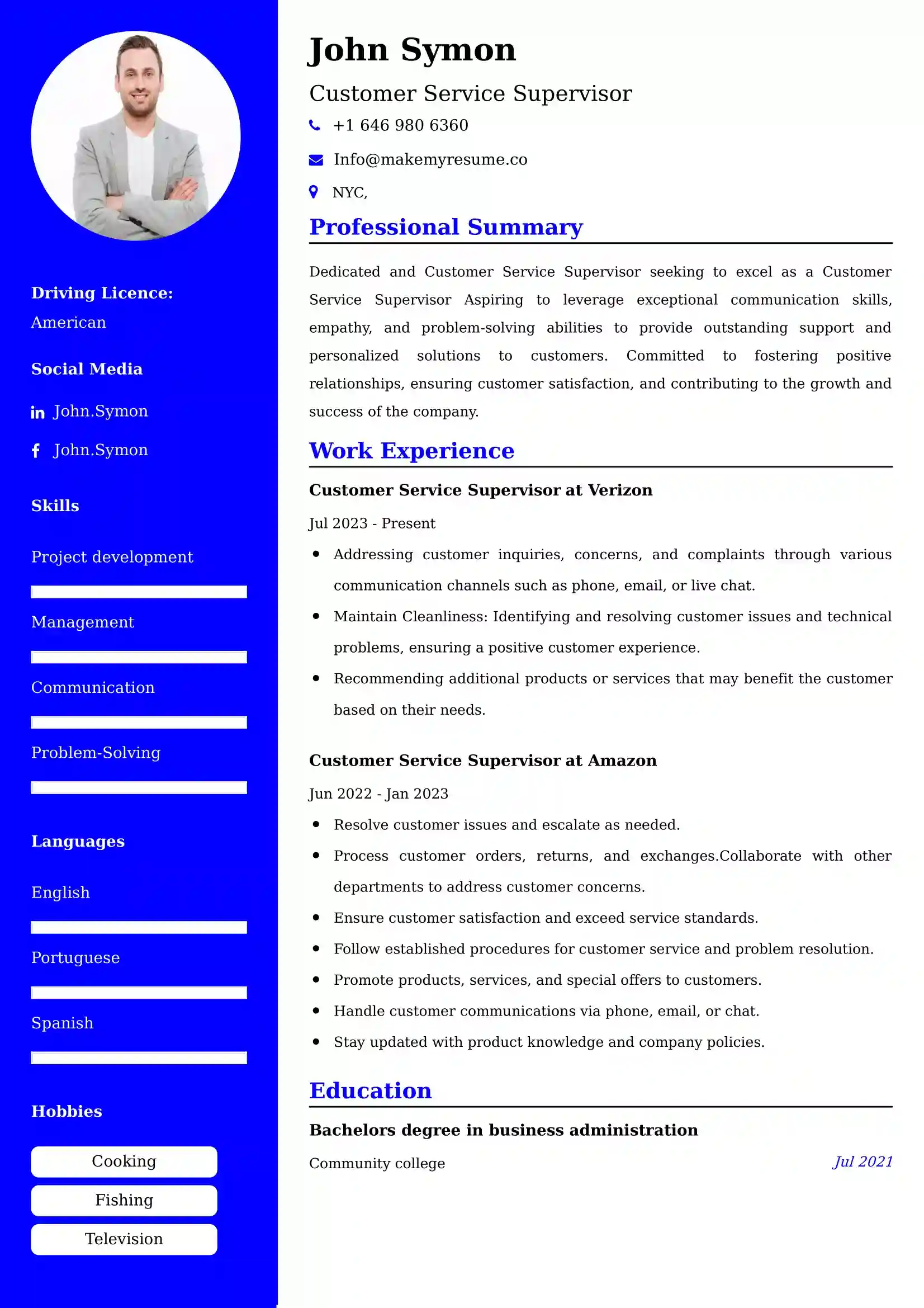 Essential Customer Service Resume Sample India for Job Seekers in the Hospitality Sector