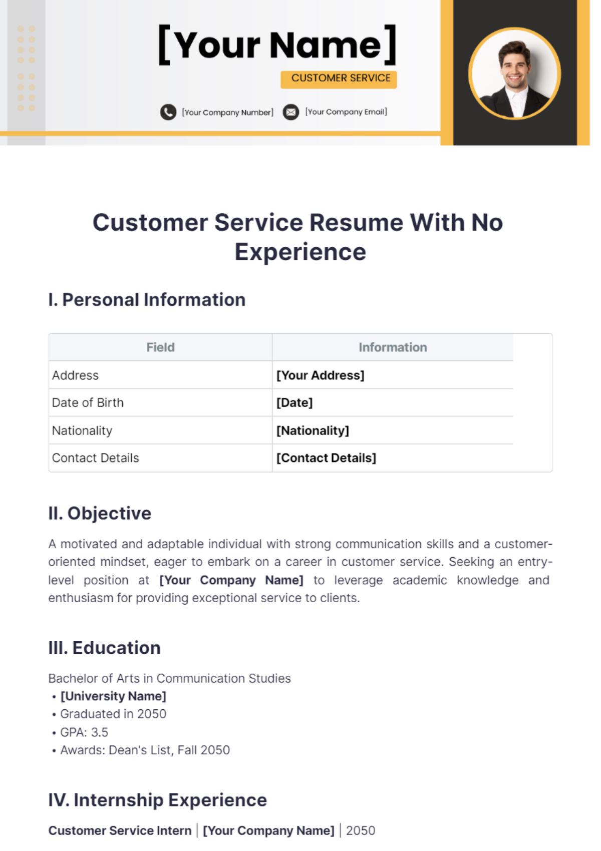 Essential Tips and a Customer Service Resume Sample No Experience to Kickstart Your Career