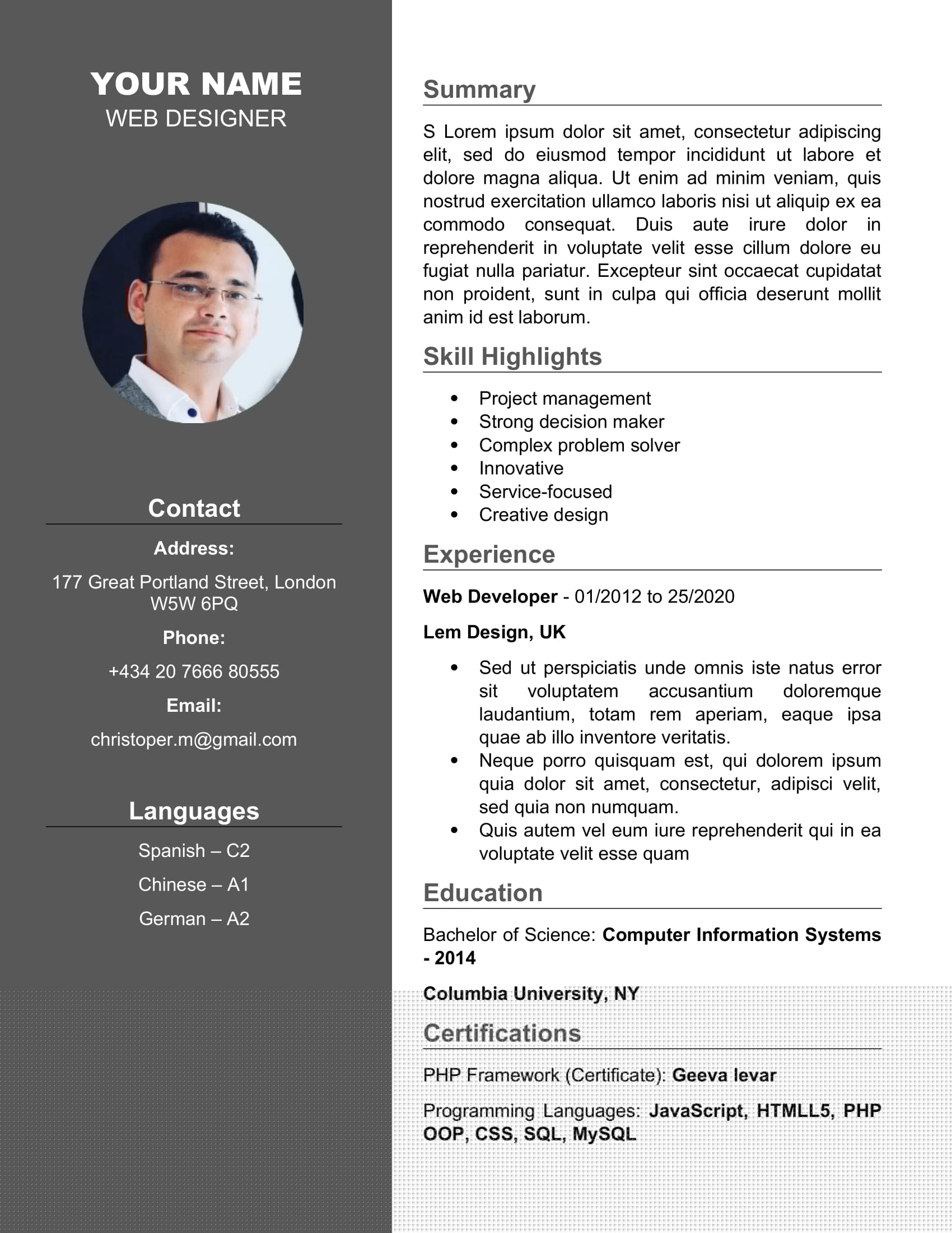 Creating the Perfect CV: A Comprehensive Guide to CV Resume Template Microsoft Word