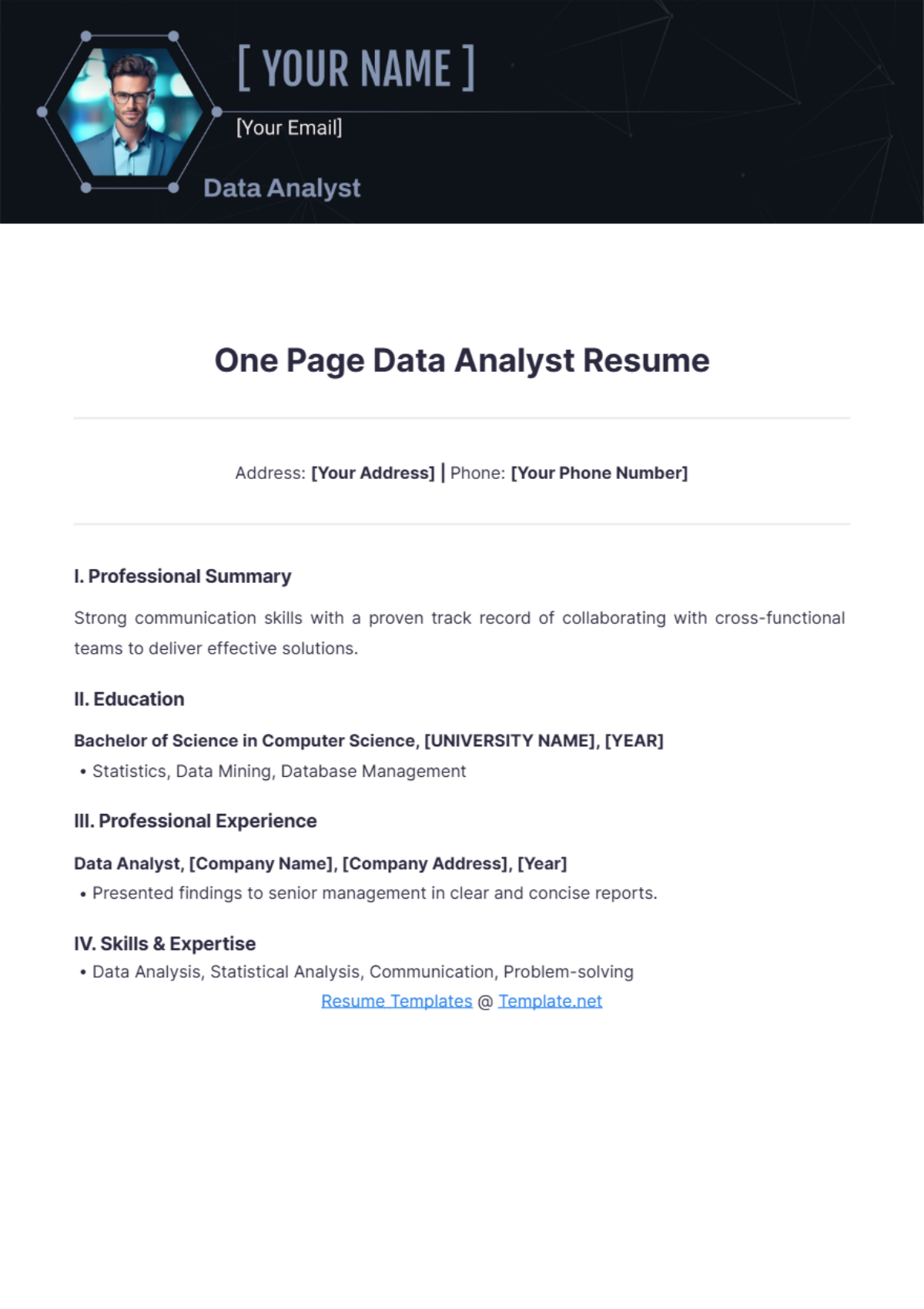 Mastering Your Career: The Ultimate Guide to a Compelling Data Analyst One Page Resume