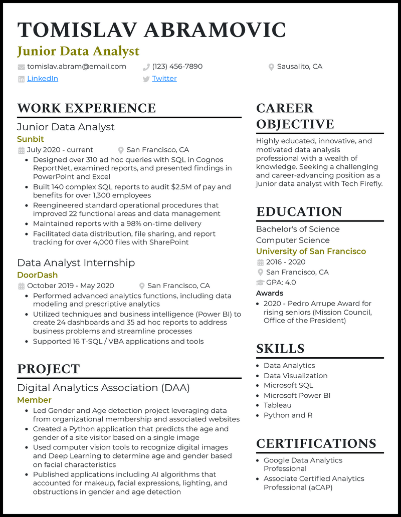 Essential Elements of a Winning Data Analyst Resume Job Description
