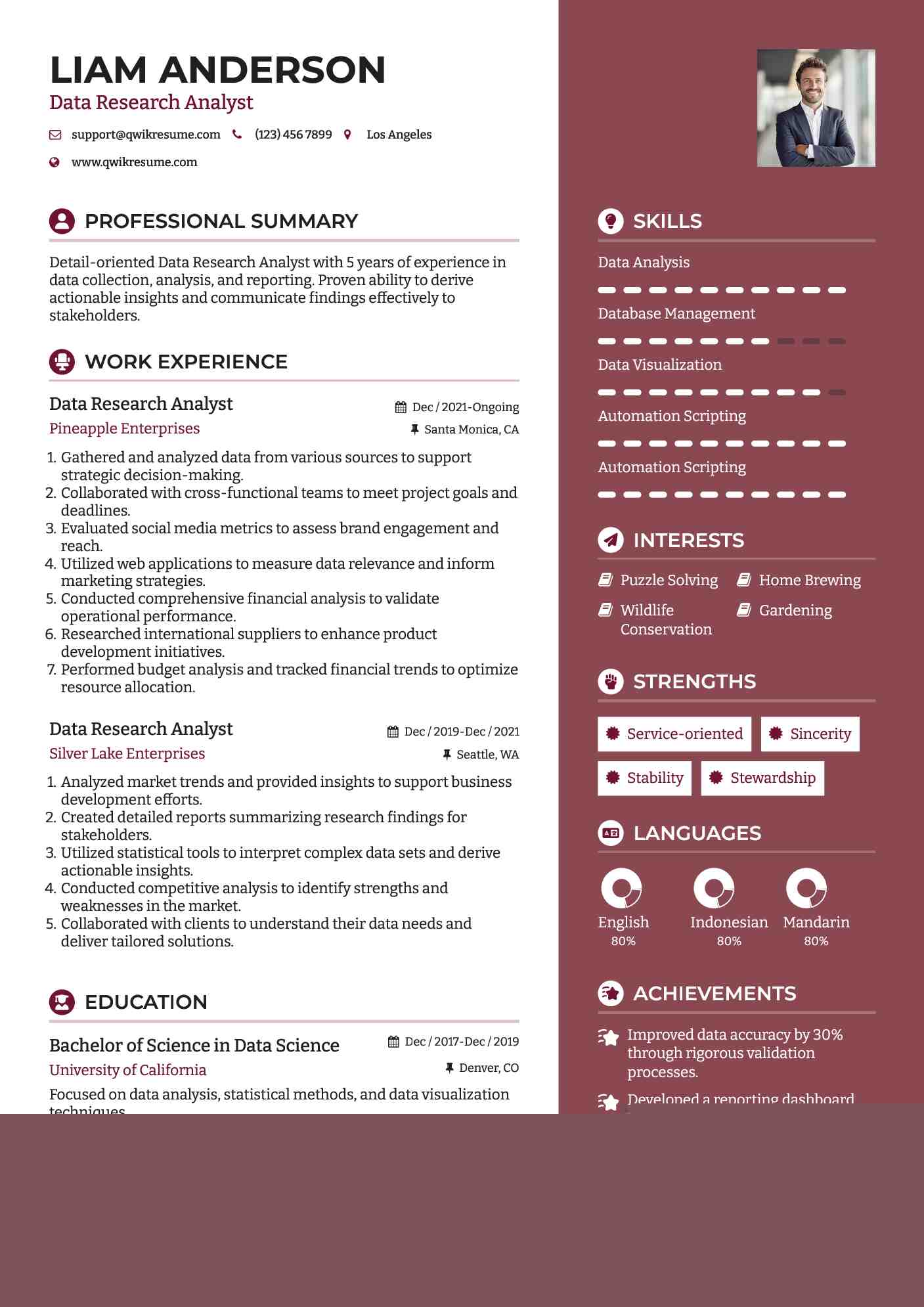 Essential Guide to Crafting Your Data Research Analyst Resume Sample
