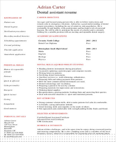 Crafting a Winning Dental Assistant Resume With No Work Experience