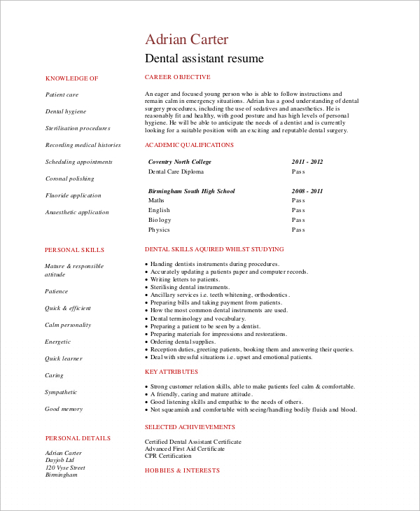 Crafting the Perfect Entry Level Dental Assistant Resume Objective: Tips and Examples