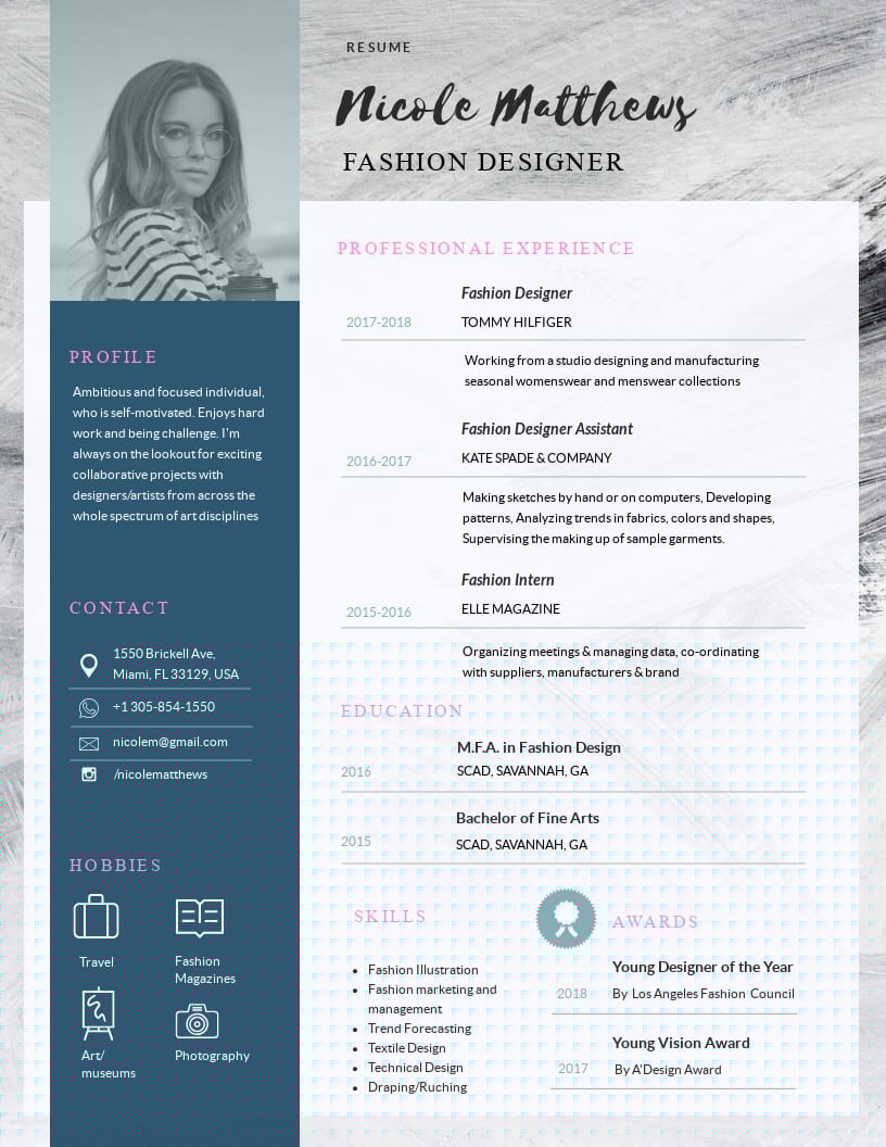 Crafting the Perfect Fashion Design Resumes: Tips and Examples for Aspiring Designers
