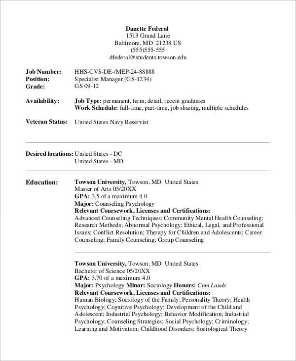 Essential Guide to Crafting Your Federal Resume: Download Our Federal Resume Template Microsoft Word Download