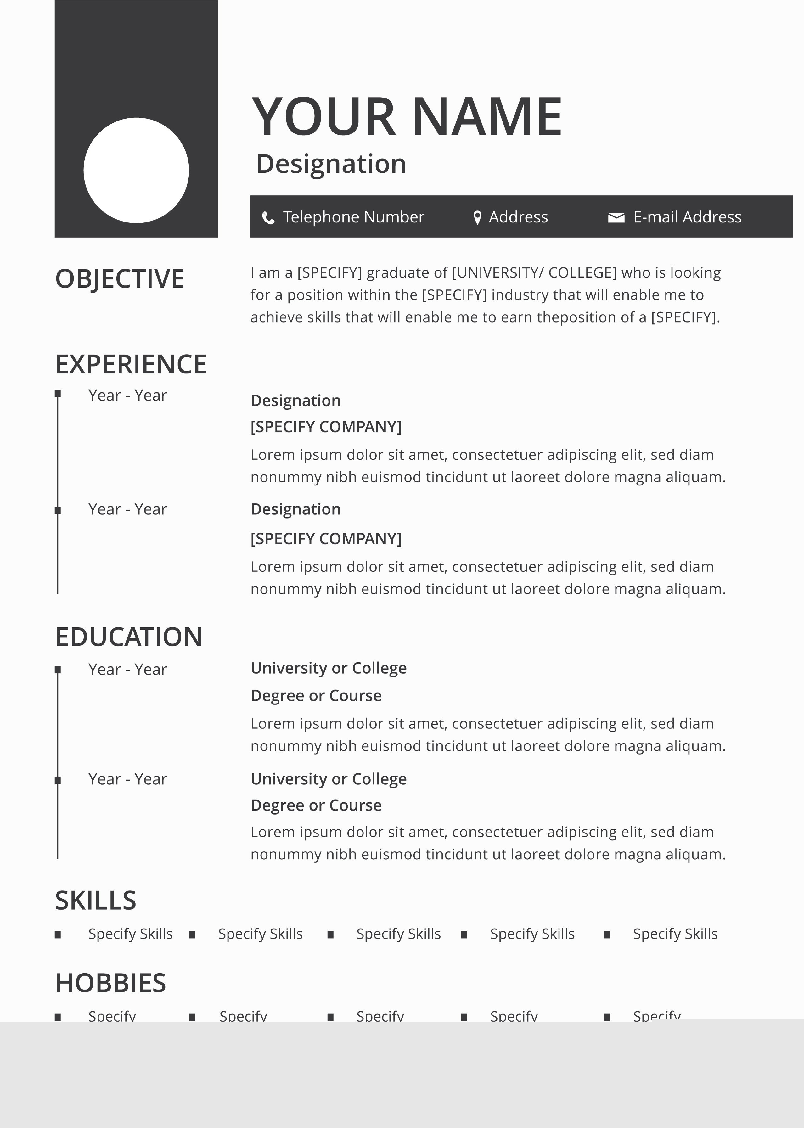 Unlock Your Career Potential with Free Blank Resume Templates Microsoft Word