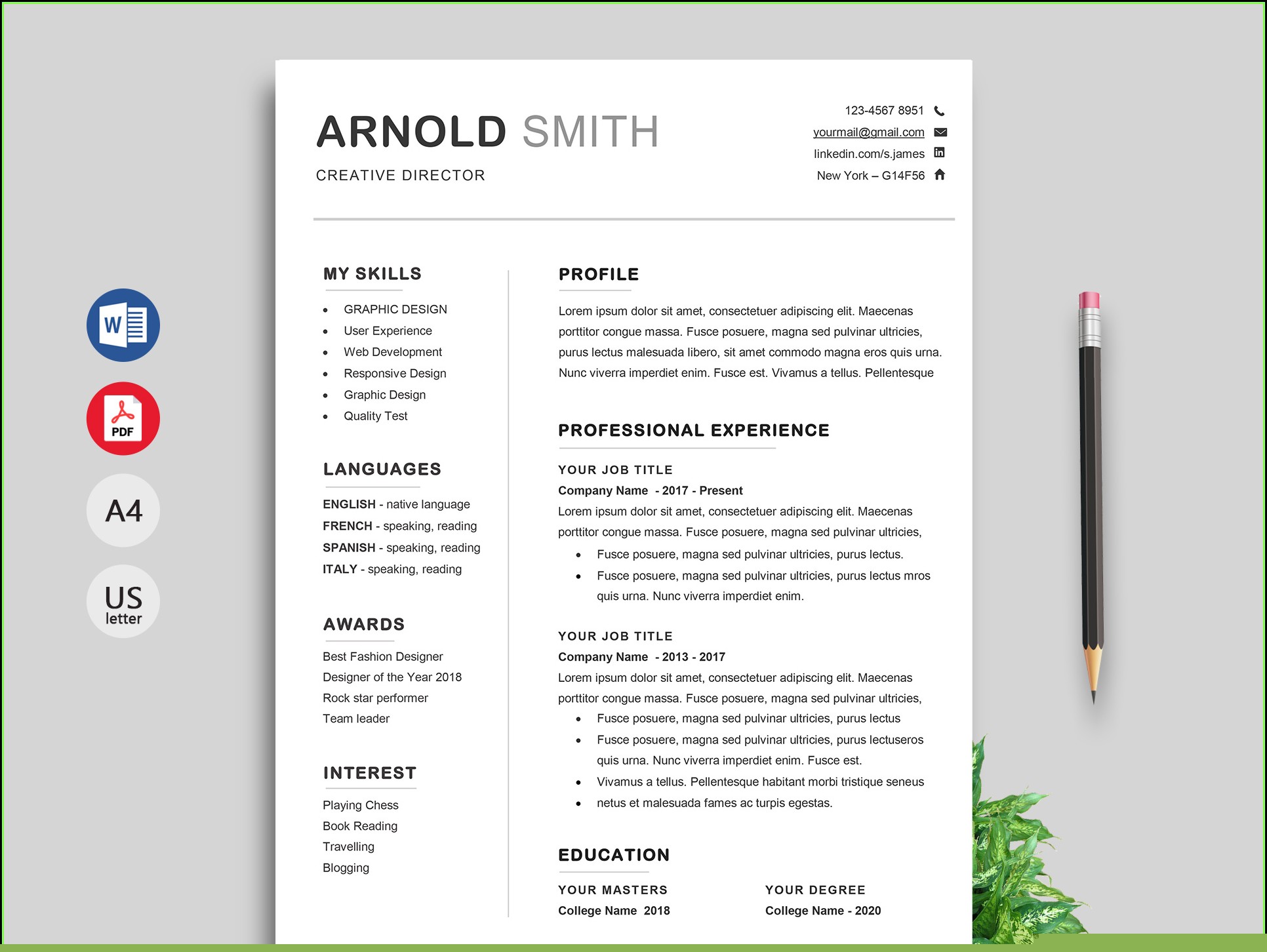 Top 10 Free Job Resume Templates For Microsoft Word to Boost Your Career