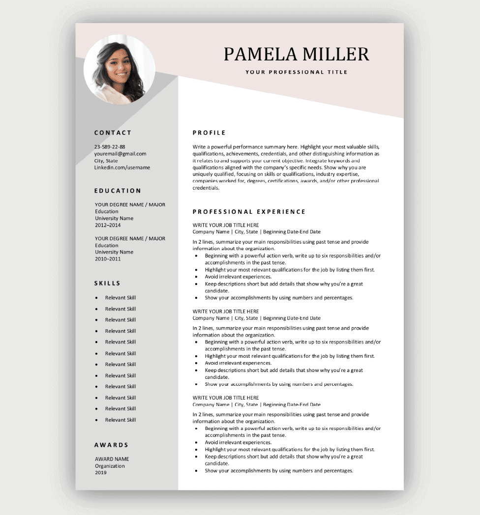 Discover the Best Free Modern Resume Templates Microsoft Word for Your Job Search