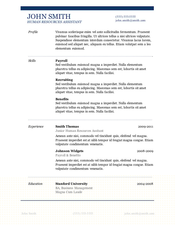 Unlock Your Career Potential: Free Resume Templates For Microsoft Word Starter